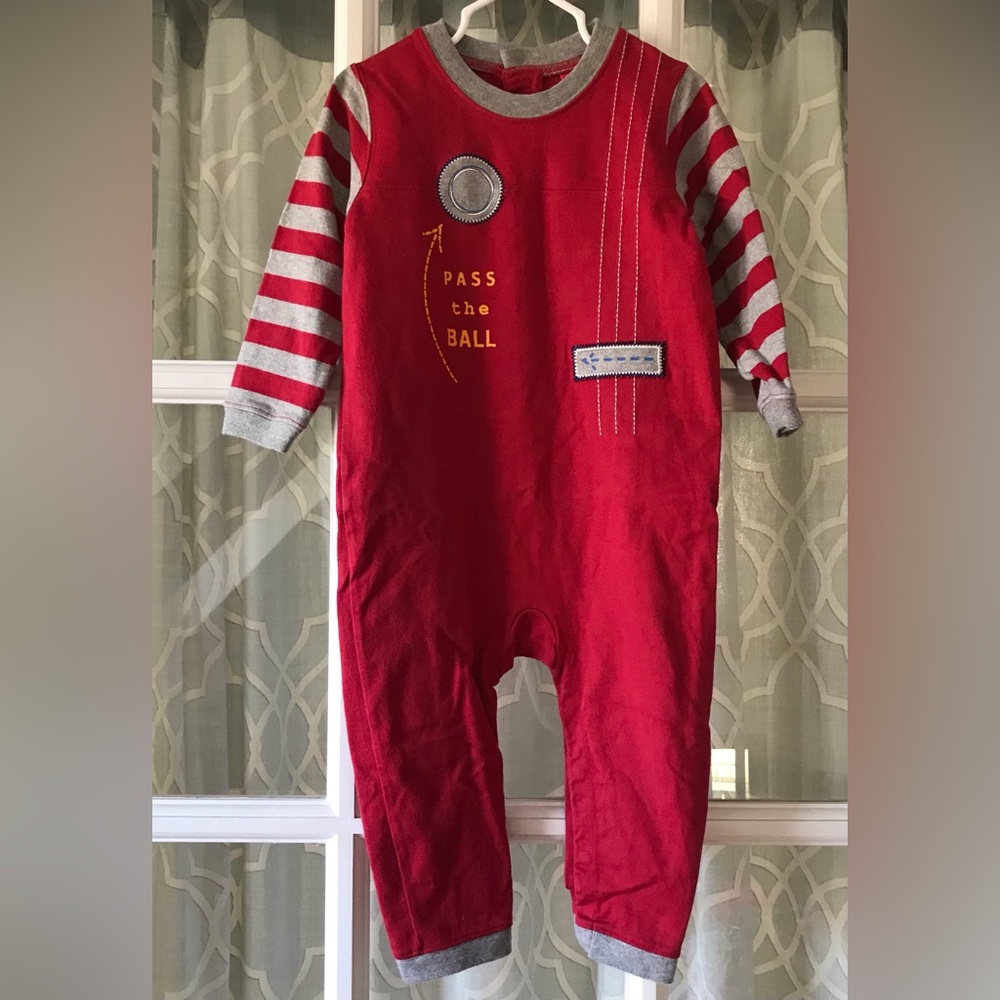 Hanna Andersson size 80 24 months 2T long sleeve cotton romper NWOT